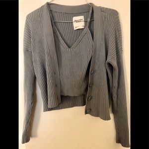 Abercrombie & Fitch cardigan sweater & tank set